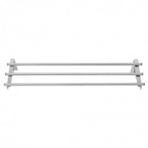 Sieninis vamzdelinis plaukų dėklas iš nerūdijančio plieno - 1200 x 300 mm - Vogue - Fourniresto