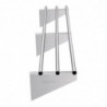 Sieninis vamzdelinis plieninis lentynas 1500 mm - Vogue - Fourniresto
