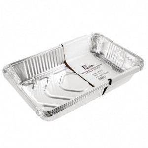 Storasis stačiakampis aliumininis indas GN 1/2 3,6 L - 5 vnt. - Fiesta - Fourniresto