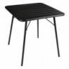 Kvadratinis juodas plieninis grotelis 700 x 700 mm - Bolero - Fourniresto