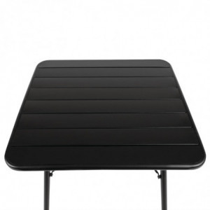 Kvadratinis juodas plieninis grotelis 700 x 700 mm - Bolero - Fourniresto