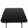 Kvadratinis juodas plieninis grotelis 700 x 700 mm - Bolero - Fourniresto