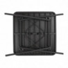 Kvadratinis juodas plieninis grotelis 700 x 700 mm - Bolero - Fourniresto