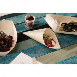 Biodegraduojamos topolių medžio konos Ø 75 mm - 100 vnt. - Fiesta Green - Fourniresto