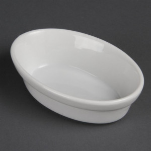 Balti ovalūs patiekalai 145 x 104 mm - 6 vnt. - Olympia - Fourniresto