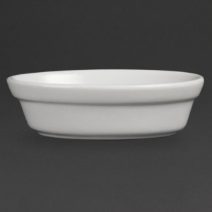 Balti ovalūs patiekalai 145 x 104 mm - 6 vnt. - Olympia - Fourniresto
