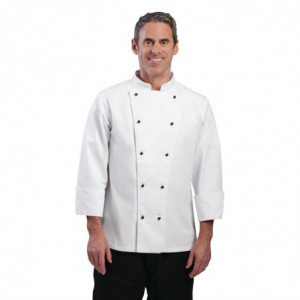 Virtuvės kombinezonas Chicago su ilgomis rankovėmis, baltas, dydis L - Whites Chefs Clothing - Fourniresto