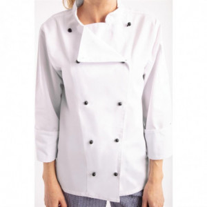 Virtuvės kombinezonas Chicago su ilgomis rankovėmis, baltas, dydis L - Whites Chefs Clothing - Fourniresto