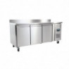 Refrigerated Table with Backsplash 3 Doors - 417 L - Polar