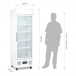 Vitrinė su šaldymo funkcija, balta, serija G - 336 l - Polar - Fourniresto