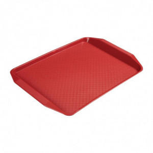Stačiakampis polipropileno greičio maisto raudonas stalas 410 mm - Cambro - Fourniresto