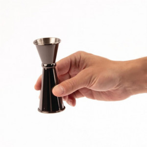 Konusinis pilkos titano spalvos baro matavimo indelis 25 ir 50 ml - Olympia - Fourniresto
