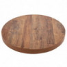 Round Table Top Aged Wood Effect - 600mm - Bolero