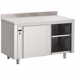 Nerūdijančio plieno šildymo spinta su atlošu - L 2000 x P 700mm - Gastro M