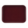 Stačiakampis neslystantis stiklo pluošto EpicTread Bordeaux 350 mm - Cambro - Fourniresto