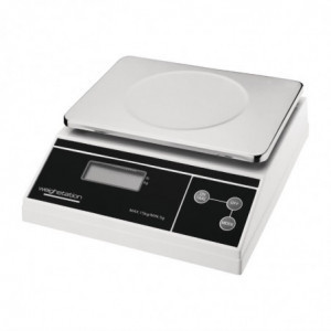 Elektroninė svarstykė su plokštele - 15 kg - FourniResto - Fourniresto