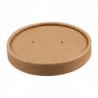 Lids for Microwaveable Recyclable Kraft Soup Bowls 225ml and 350ml - Pack of 500 - Colpac