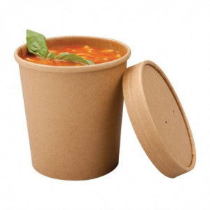 Sriubos kibirai „Kraft“, skirti mikrobangų krosnei, perdirbami - 450 ml - 500 vnt. - „Colpac“