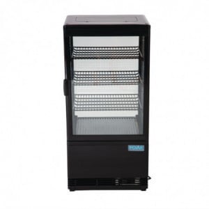 Vitrine Réfrigérée Positive Noire Série C - 68 L - Polar