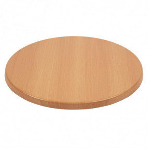 Stalo plokštelė apvali su buko efektu - Ø 600 mm - Bolero