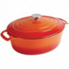 Apskritas oranžinis puodas - 5 l - Vogue