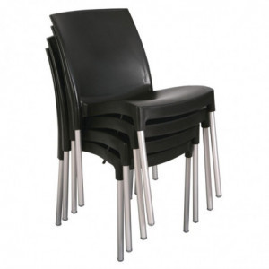 Staklės bistro juodos - 4 vnt. - Bolero