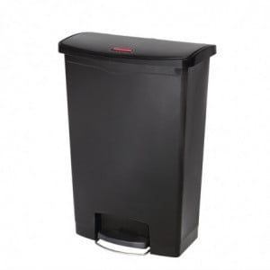 Šiukšliadėžė su pedalais Slim Jim juoda - 90 l - Rubbermaid