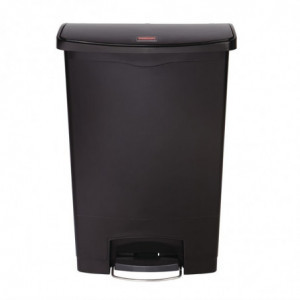 Šiukšliadėžė su pedalais Slim Jim juoda - 90 l - Rubbermaid