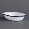 Plokščias stačiakampis emalio plienas 180x130x40 mm - 6 vnt. - Olympia - Fourniresto