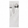 Balta medvilninė servetėlė 450 x 450 mm - 10 vnt. - Mitre Luxury - Fourniresto