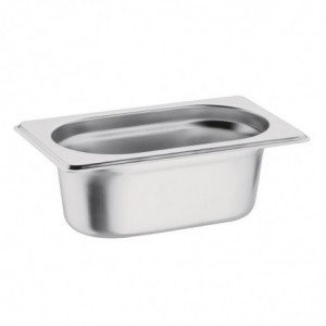 Bakas Gastronorm inox GN 1/9 100 mm - Vogue - Fourniresto