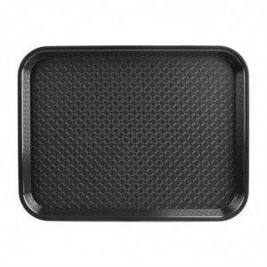 Juodos spalvos savitarnos lėkštė 450 x 350 mm - Olympia KRISTALLON - Fourniresto
