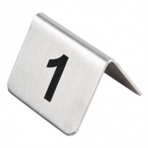 Plieniniai stalo numeriai nuo 21 iki 30 - Olympia - Fourniresto