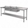Stainless Steel Sink - L 2400 x D 600 mm - Vogue