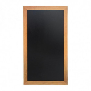 Sieninis rašomasis stalas ilgas, teko apdaila 1200 x 560 mm - Securit - Fourniresto