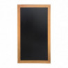 Sieninis rašomasis stalas ilgas, teko apdaila 1200 x 560 mm - Securit - Fourniresto