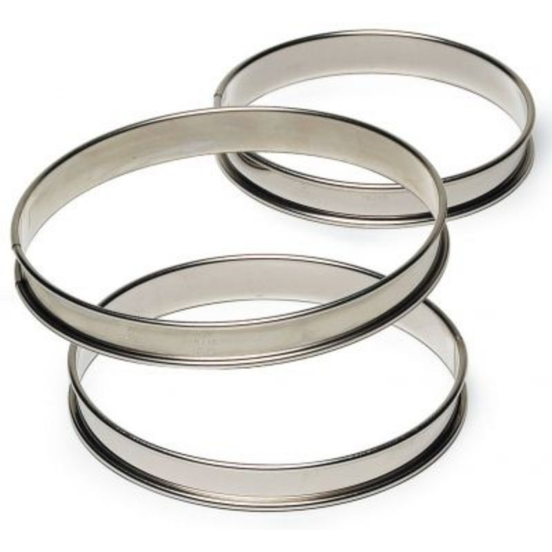 Aukštas nerūdijančio plieno pyrago forma - Ø 100 mm - TELLIER Aukštas nerūdijančio plieno pyrago forma - Ø 100 mm - TELLIER