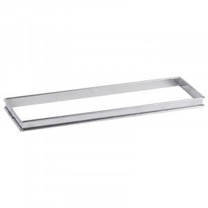 Rektangulinė nerūdijančio plieno pyrago forma - 350 x 110 mm - TELLIER