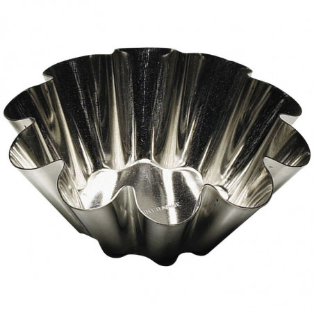 Briochette pyrago forma iš plieno - 10 šonų - Ø 80 mm - Tellier