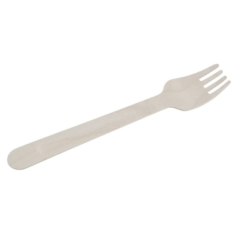 Birch wood fork - 160 mm - Pack of 100 Birch wood fork - 160 mm - Pack of 100