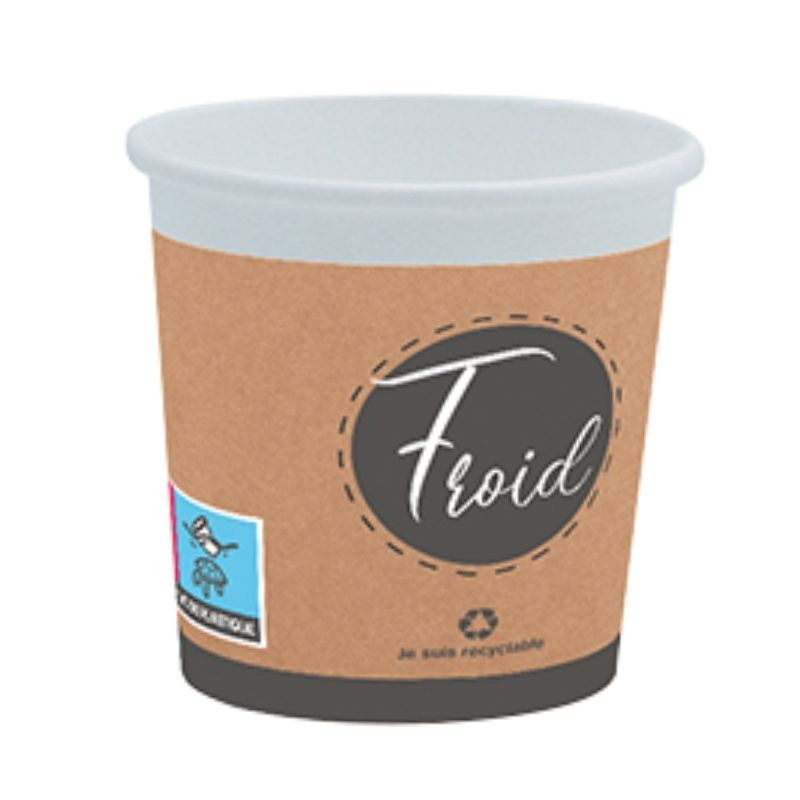 Gobelet Carton "Hot or Fresh" - 25 cl - Lot de 50 Fourniresto Gobelet Carton "Hot or Fresh" - 25 cl - Lot de 50 Fourniresto