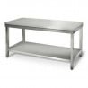 Stainless Steel Table with Shelf - D 700 mm - W 2000 mm