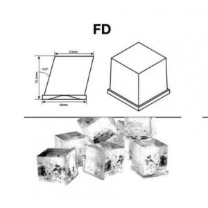 Ledo gaminimo mašina IceTech - FD / HD 212 kg - Viso kubo