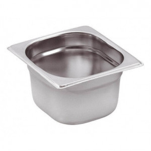 Gastro GN 1/6 Stainless Steel Pan - Depth 100 mm - 1.6 L - FourniResto