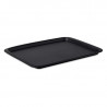 Stalo plokštelė greito maisto restoranui - Didelis modelis 450 x 350 mm - Juoda