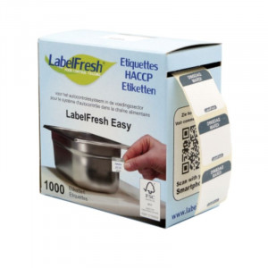 Traukos etiketė FreshEasy - Antradienis - 30 x 25 mm - 1000 vnt. - LabelFresh