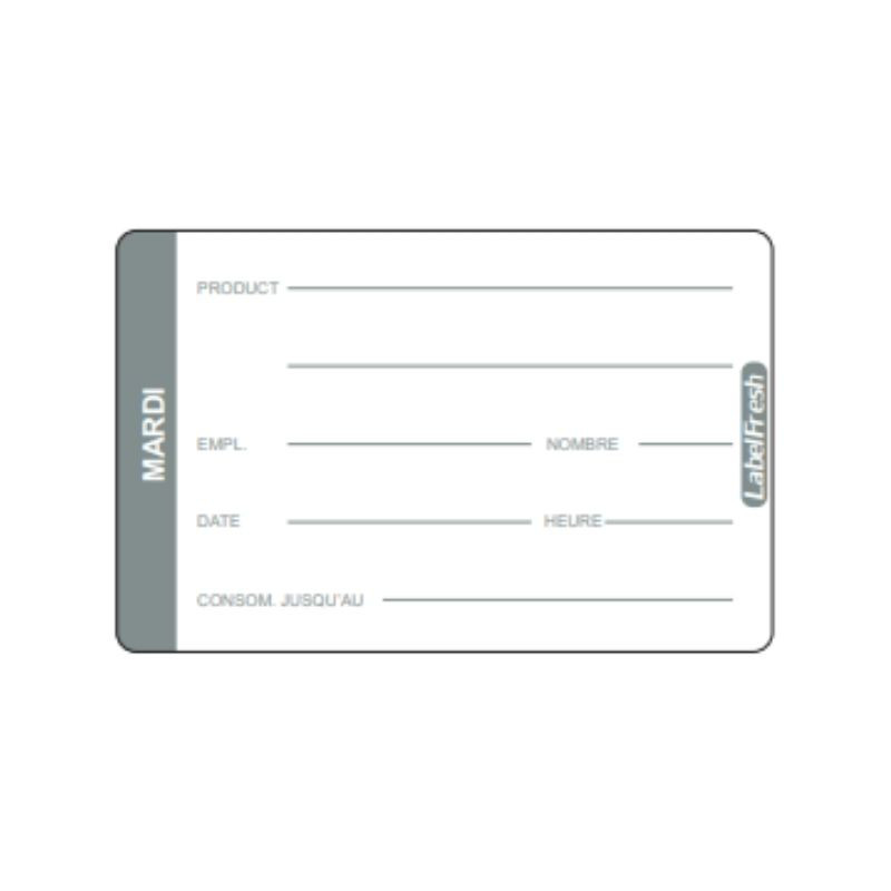 Traukos etiketė LabelFresh Pro - Antradienis - 70 x 45 mm - 500 vnt. - LabelFresh Traukos etiketė LabelFresh Pro - Antradienis - 70 x 45 mm - 500 vnt. - LabelFresh