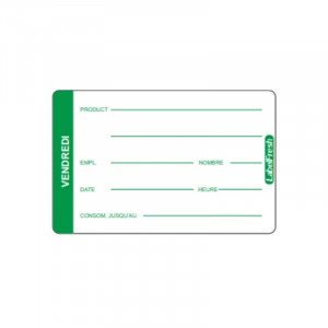 Traukos etiketė LabelFresh Pro - Penktadienis - 70 x 45 mm - 500 vnt. - LabelFresh