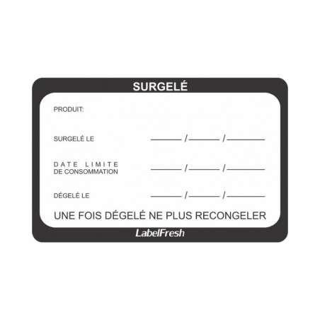 Traukos etiketė LabelFresh - Šaldytas - 70 x 45 mm - 500 vnt. - LabelFresh