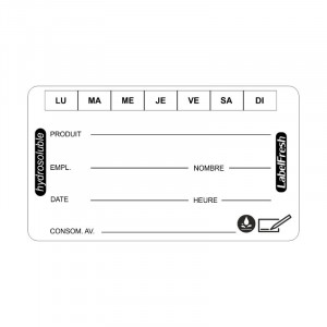 Traukos etiketės - LabelFresh tirpstanti - 70 x 40 mm - 250 vnt. - LabelFresh